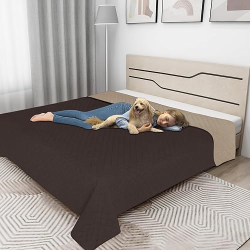 Miniatura 2 de Easy-Going Funda de cama 100% impermeable para perro, reversible, a prueba de fugas, lavable, protector de muebles para mascotas, niños, perros y