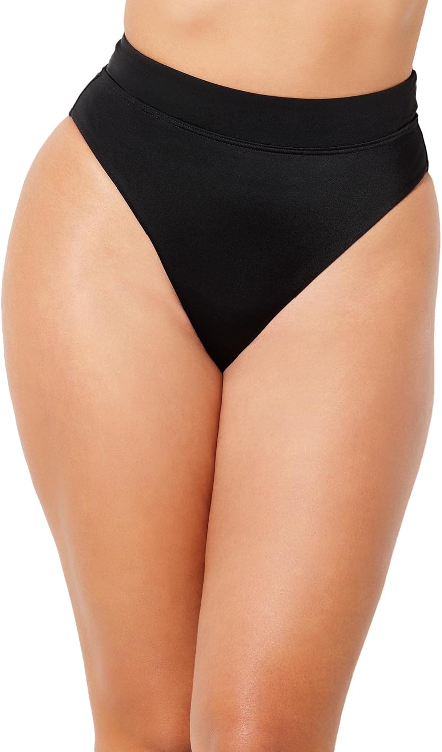 Swimsuits For All Women's High Waist Cheeky Swim Brief (Plus
