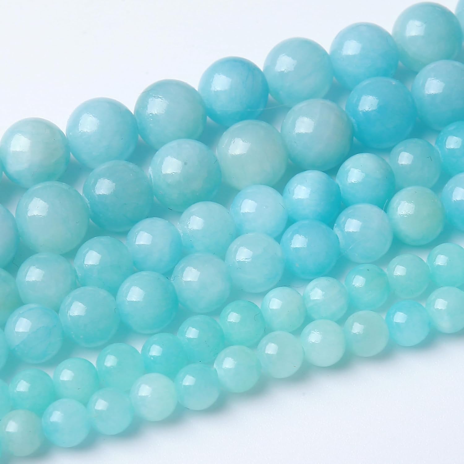 4MM Red Persian Jade Round Loose Beads Natural Gem Beads Crystal Energy Stone Beads for Jewelry Making DIY Bracelet Necklace image 5