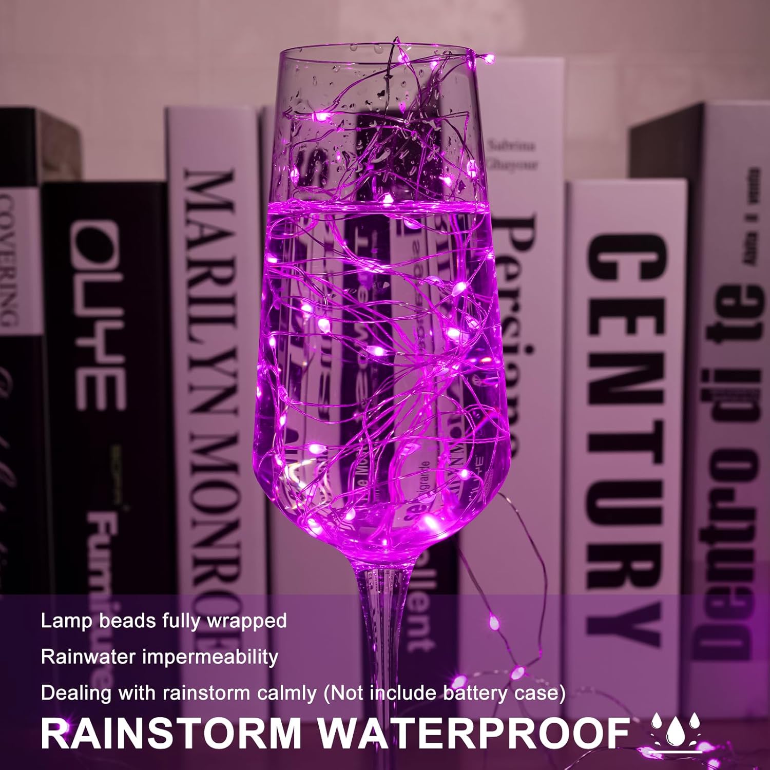 6 Pack LED Fairy Lights 7ft Battery Powered Waterproof, Silver Wire 20 Led Pink Mini String Mason Jar Lights for DIY Wedding Party Bedroom Patio Easter Christmas - Image 4