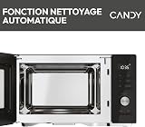 Candy CMGA31EDLB Four Micro-ondes, Gril Quartz 1000W, Grande Capacité 31L, Recettes Automatiques, Fonction Gril, Nettoyage Auto, Programmateur digital, Fonction décongélation, Noir Silver - 5