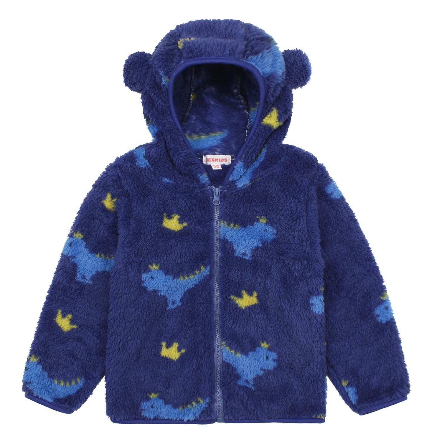 JESKIDS Toddler Girls Boys Fleece Hoody Jacket Zip Up Teddy Coat Warm Winter Outwear
