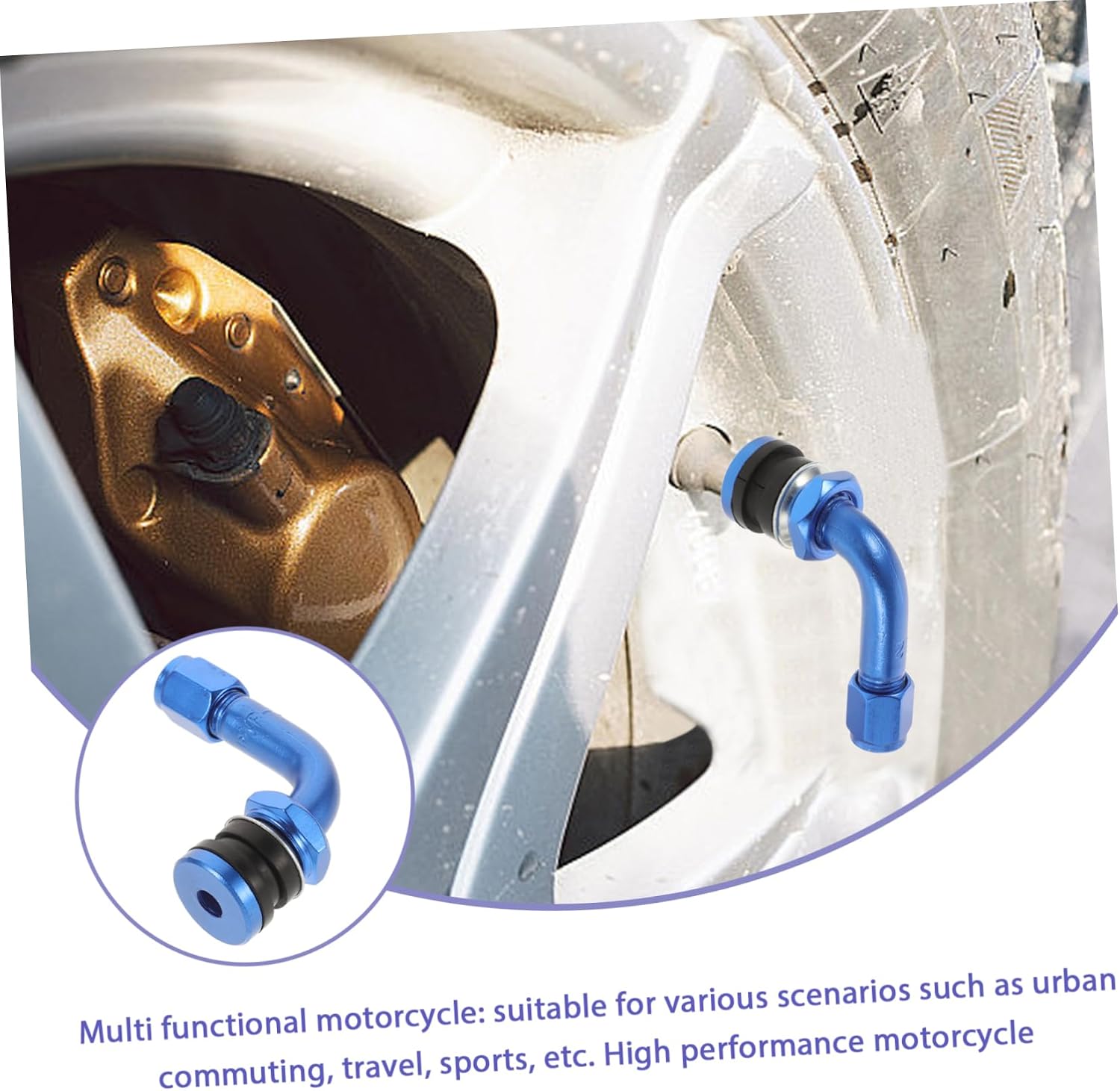 90degree Motorcycle Valve Stem Angle Tubeless Tire Valve Stems for Enhanced for Motorcycles and Electric Bikes