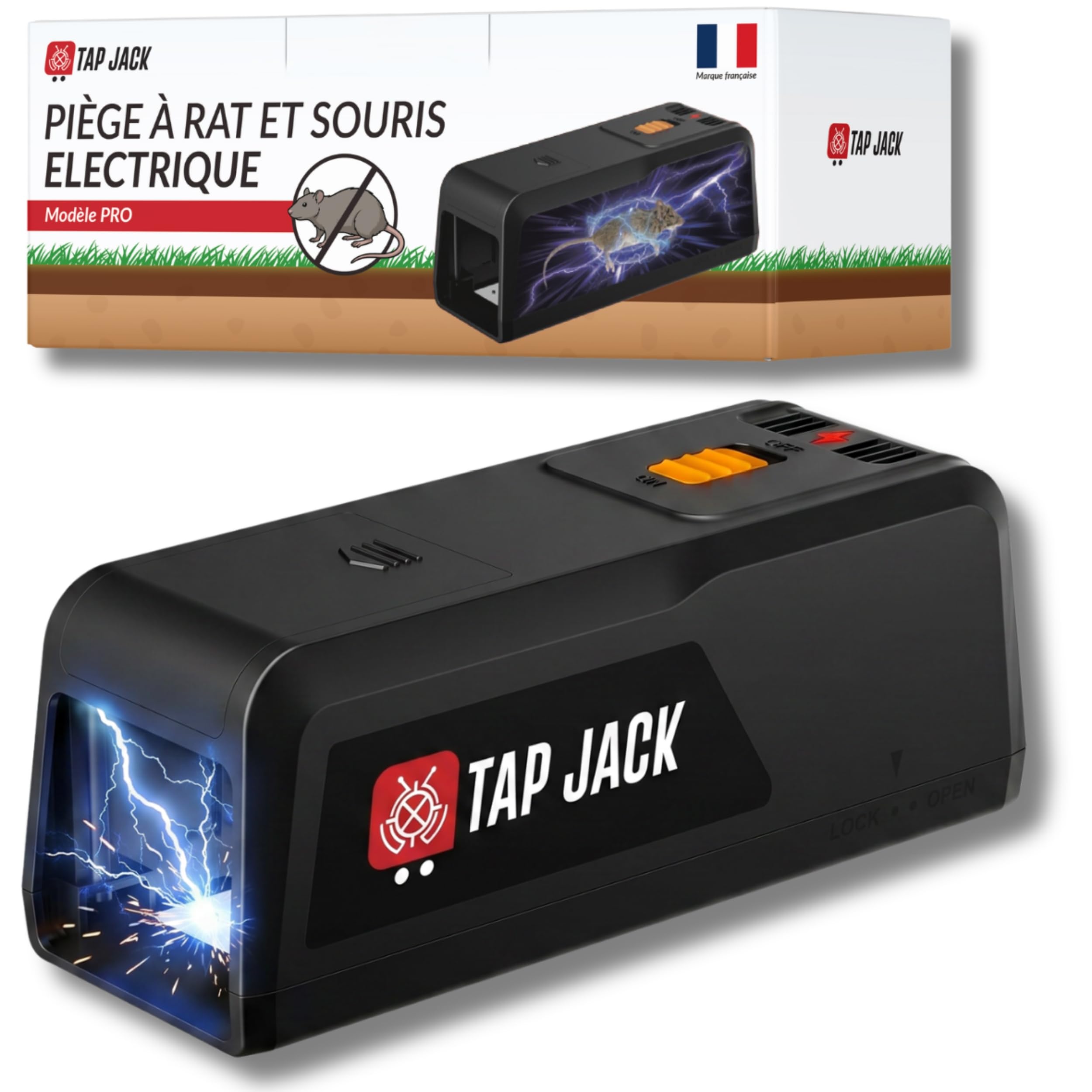 Piège À Rat Et Souris Électrique 2800V – Réutilisable Et sans Poison – Capture Rapide Et Hygiénique – Fonctionne par USB Ou 4 Piles AA – Sécurisé pour Maison, Garage, Cave, Cuisine Et Entrepôt