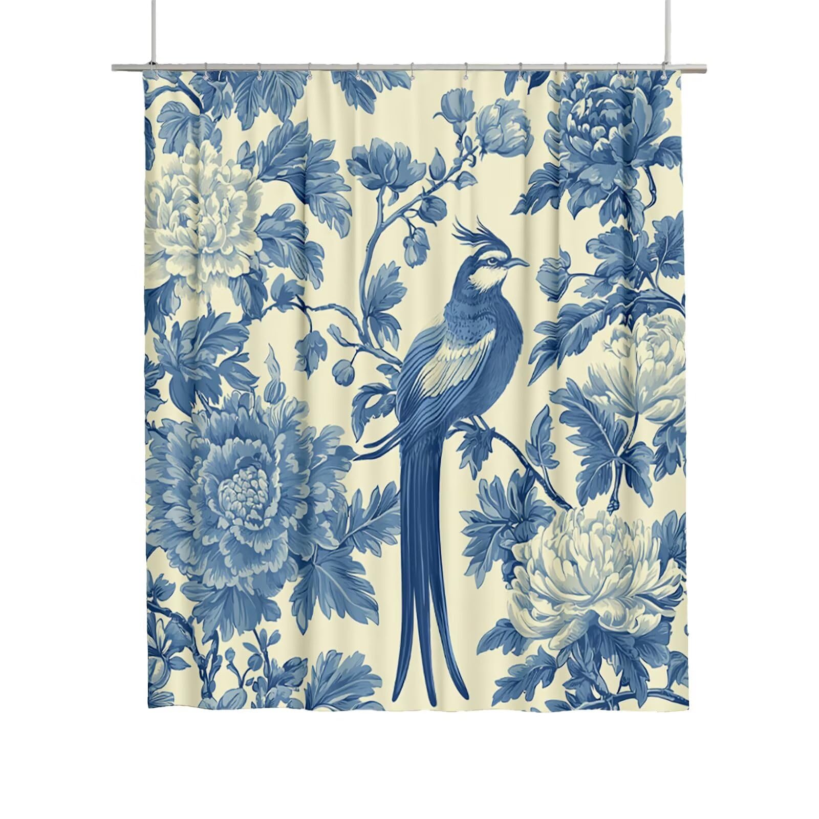 Rideau de douche 180x180 cm en polyester lavable haut de gamme