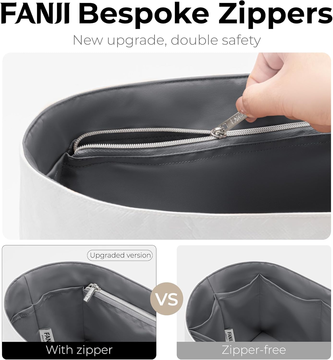 Backpack Organizer Insert for Osprey Hikelite 26L Handbag,Custom Fit Inside Premium Lightweight Water Resistant Purse Insert with Zipper(Slate Gray)