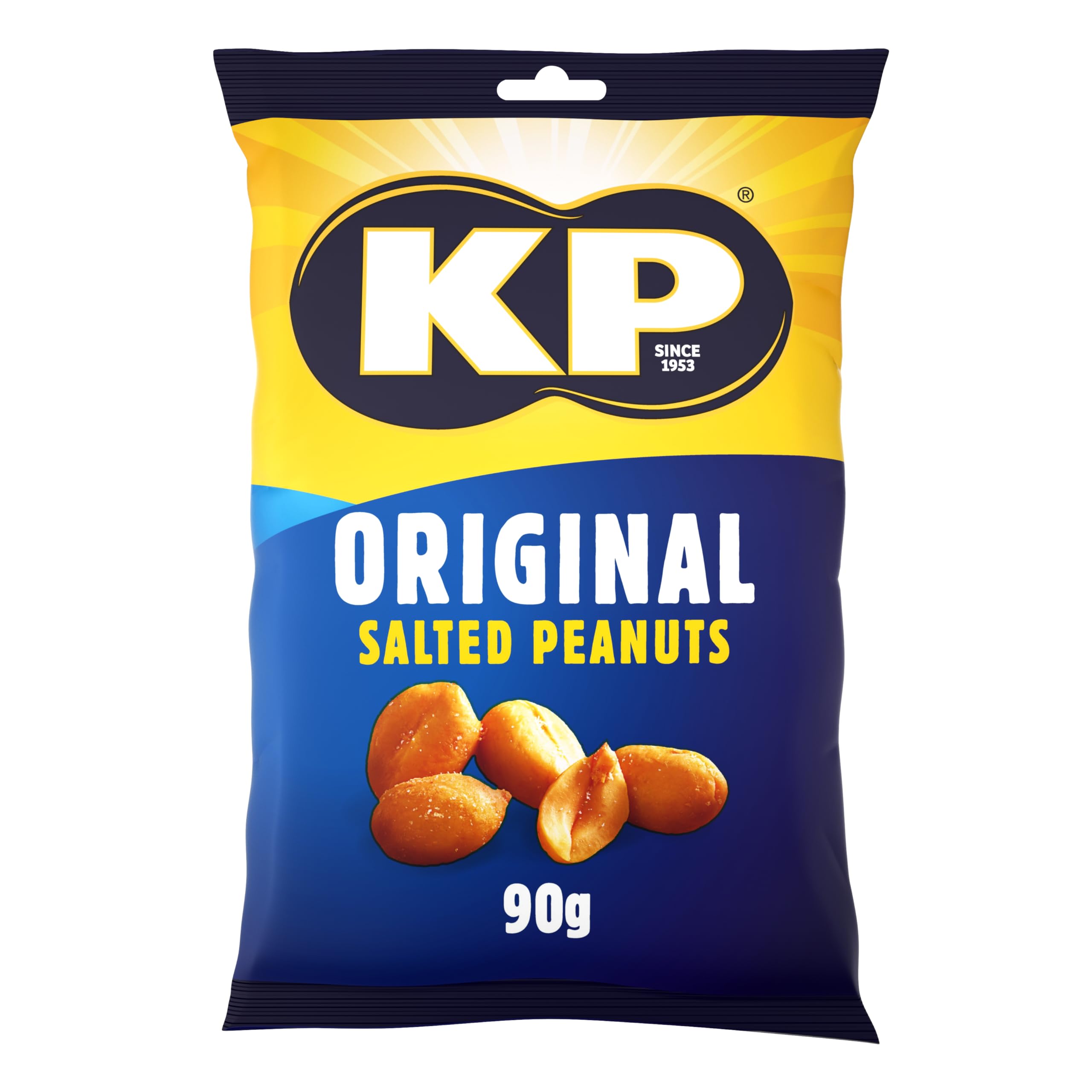 KP Nuts - Confezione multipla di arachidi salate, 18 x 90 g