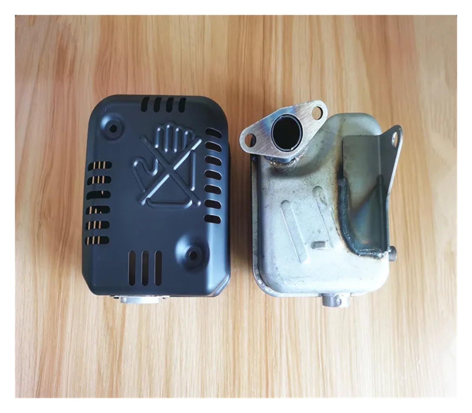 Tłumik i osłona EX27 pasują do Robin EX270 SP270 do silnika Wacker WM270 9HP Pompa wodna Silnik Tłumik wydechowy Osłona tłumika kompletna(Muffler and Cover)