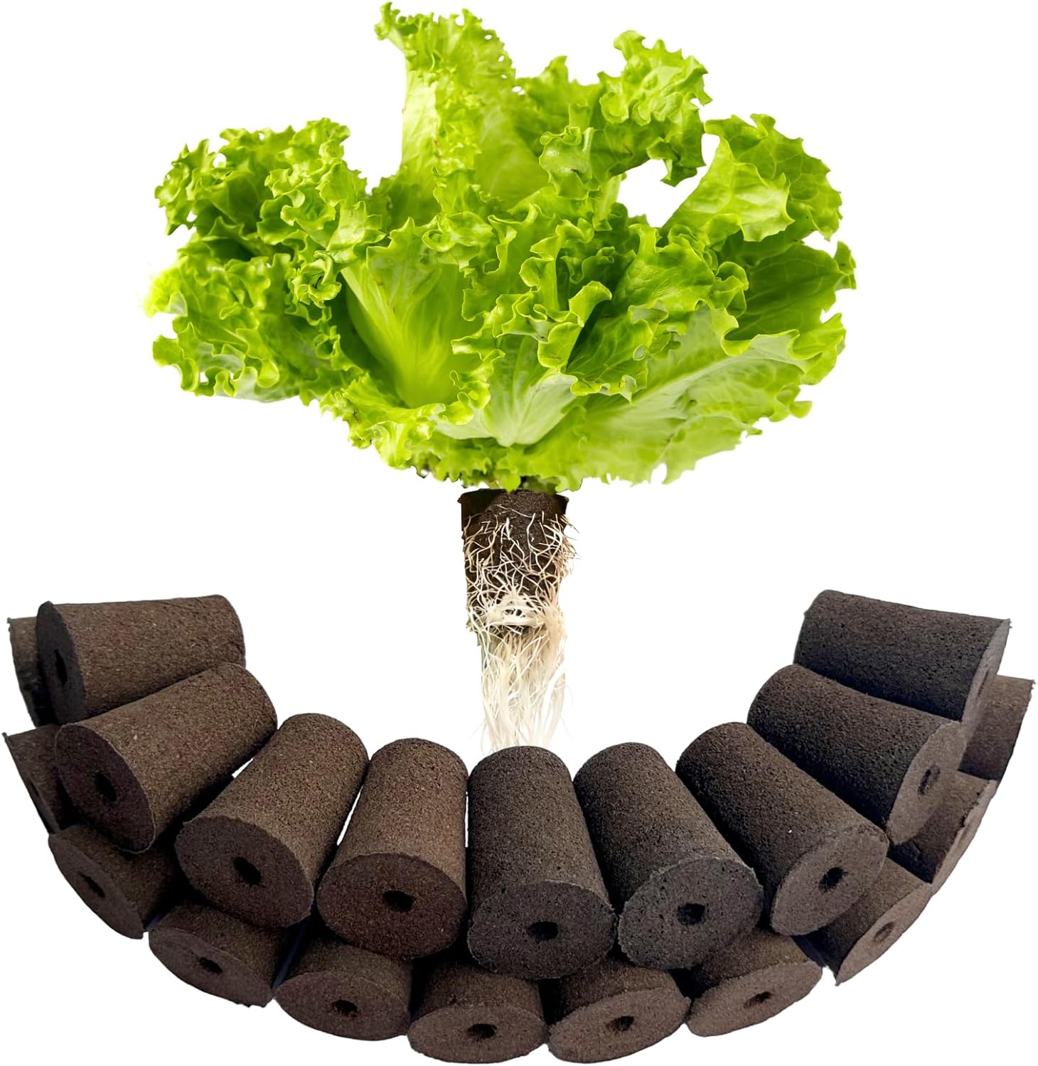 Large Hydroponic Sponges 20 Pack, 2.17" Tall for Deep Grow Baskets, Universal Fit Replacement Pods for Multi-Tier Towers & 2" Net Cup Systems – Seed Starting & Plant Cloning