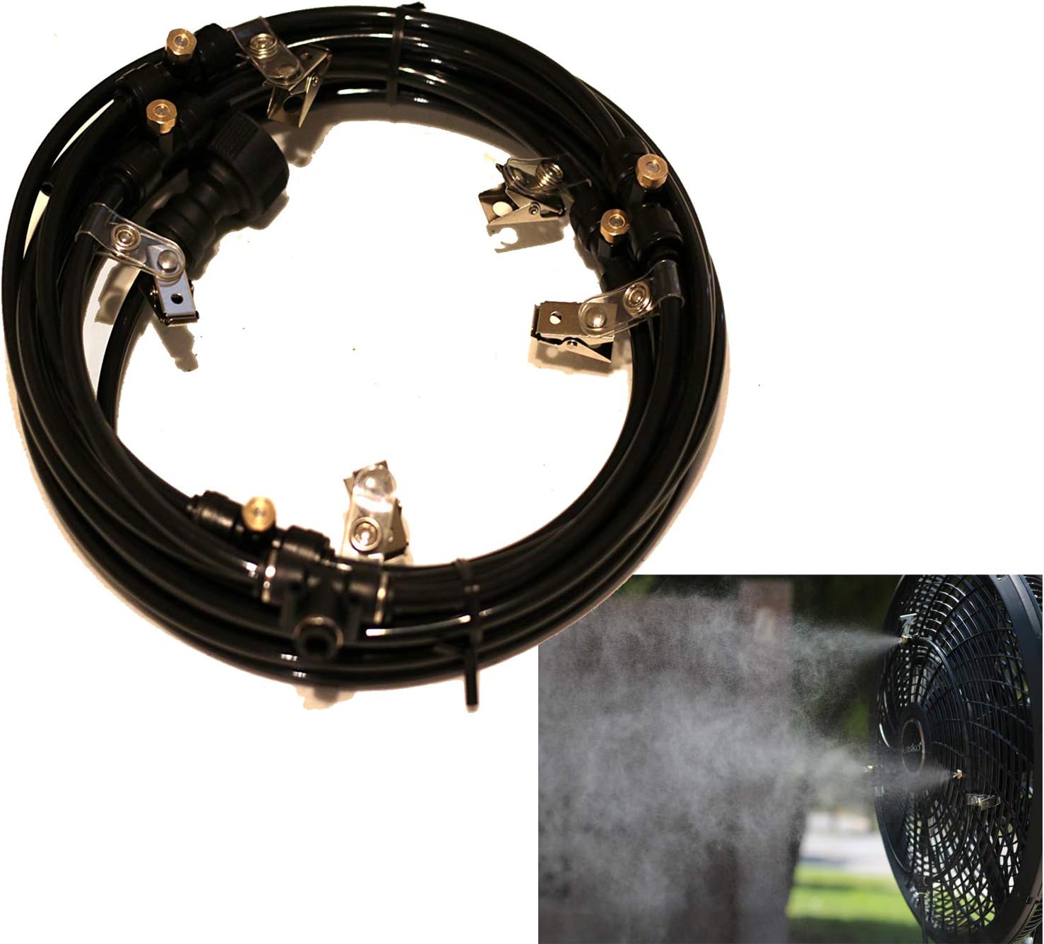 Misting Fan Ring 12" 4 Nozzle Made in USA