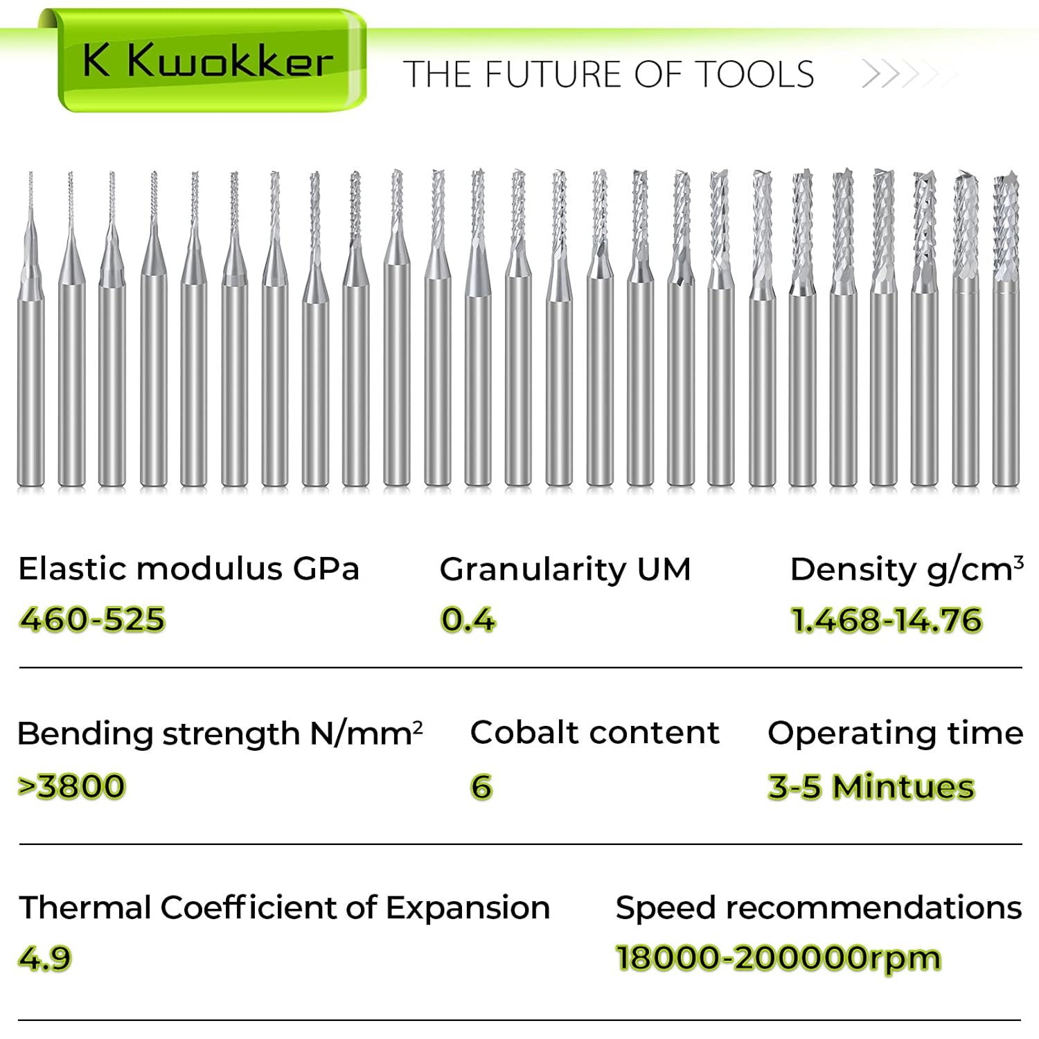Flаѕh Sаlе K Kwokker End Mills CNC Router Bits for Wood PCB, 1/8 Shank, 0.5mm to 3.175mm Metric Milling Bits, Carbide Tungsten Steel CNC Bits, 25Pcs Totally, 38mm Long, Multi-Size and Luxurious Match Bеѕt Cуbеr Mоndау 🔥 K Kwokker End Mills CNC Router Bits for Wood PCB, 1/8 Shank, 0.5mm to 3.175mm Metric Milling Bits, Carbide Tungsten Steel CNC Bits, 25Pcs Totally, 38mm Long, Multi-Size and Luxurious Match