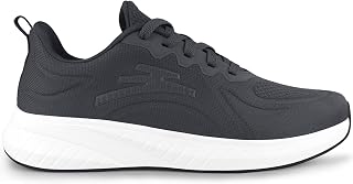 Puweco Men's Breathable Running Shoes Lightweight Anti-Slip Athletic Sneakers for Gym Jogging Walking Sports