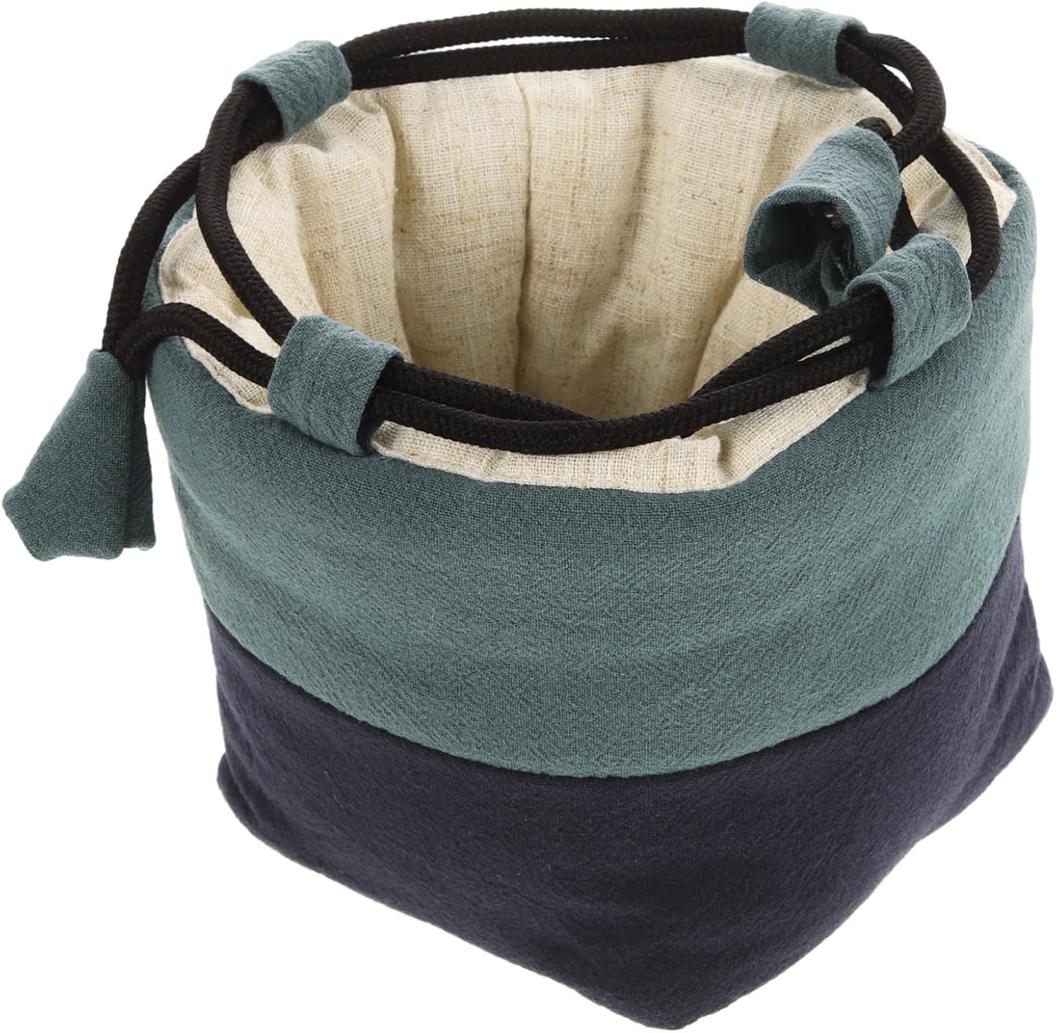 Tea Set Storage Bag Drawstring Cloth Teaware Bag for Chinese Kung Fu Tea Set Portable Teapot Carrying for Travel Camping and Outdoor Trips 5.51 X 5.11 X 5.11 in