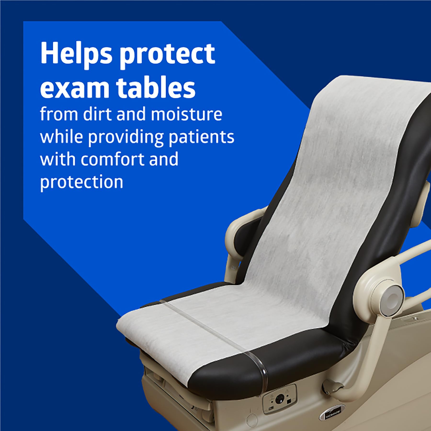 Medline Medical Exam Table Paper, Smooth Table Paper, 14 inches x 225 feet, Case of 12 Rolls
