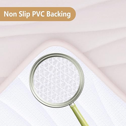 Miniatura 54 de Buganda - Alfombra de baño de espuma viscoelástica 24x16, tapetes de baño extra suaves y absorbentes, antideslizantes y lavables a máquina para el