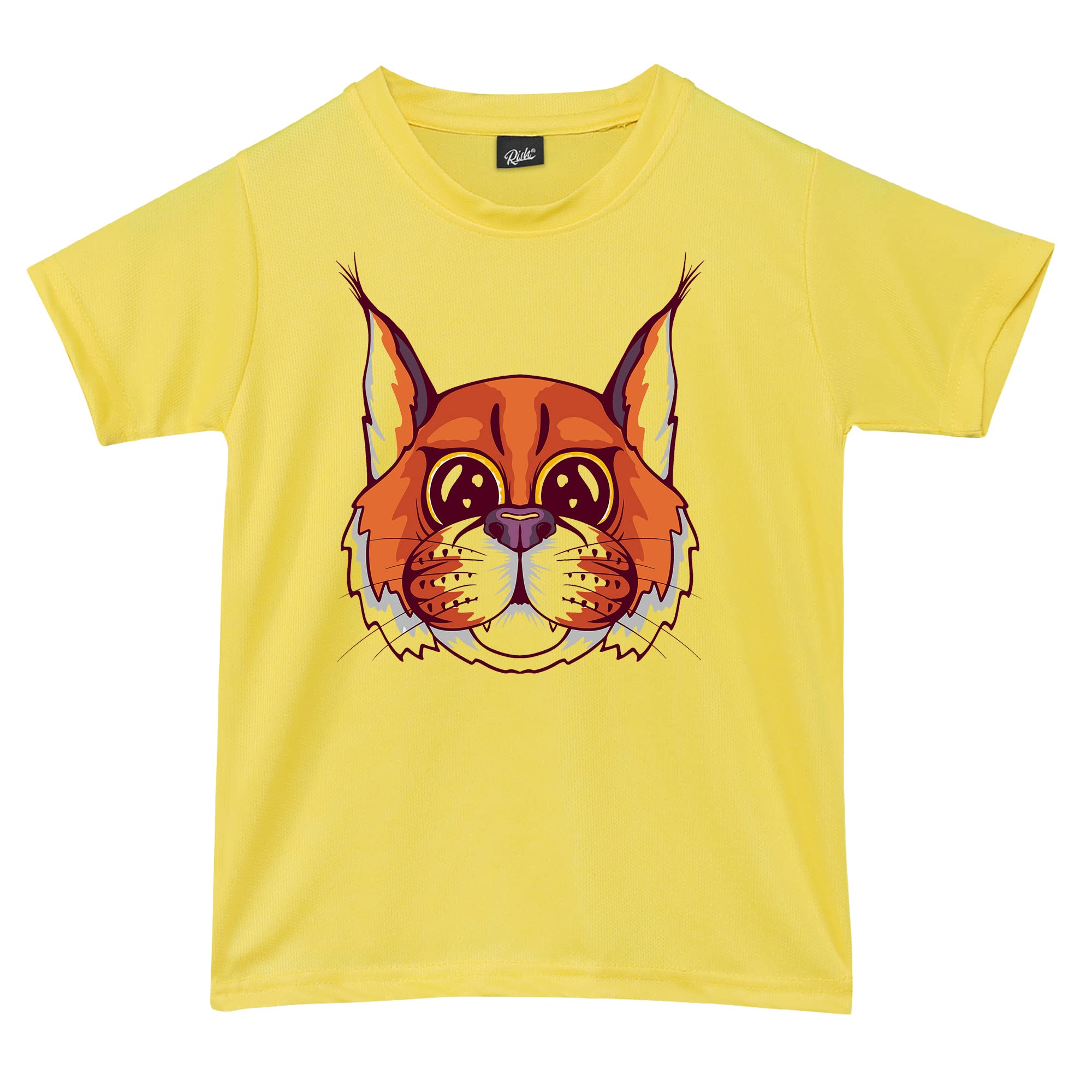 RISH Tshirt for Boys and Kids | Super Soft Quick Dry Fit Fabric Baby Lynx Printed Casuals