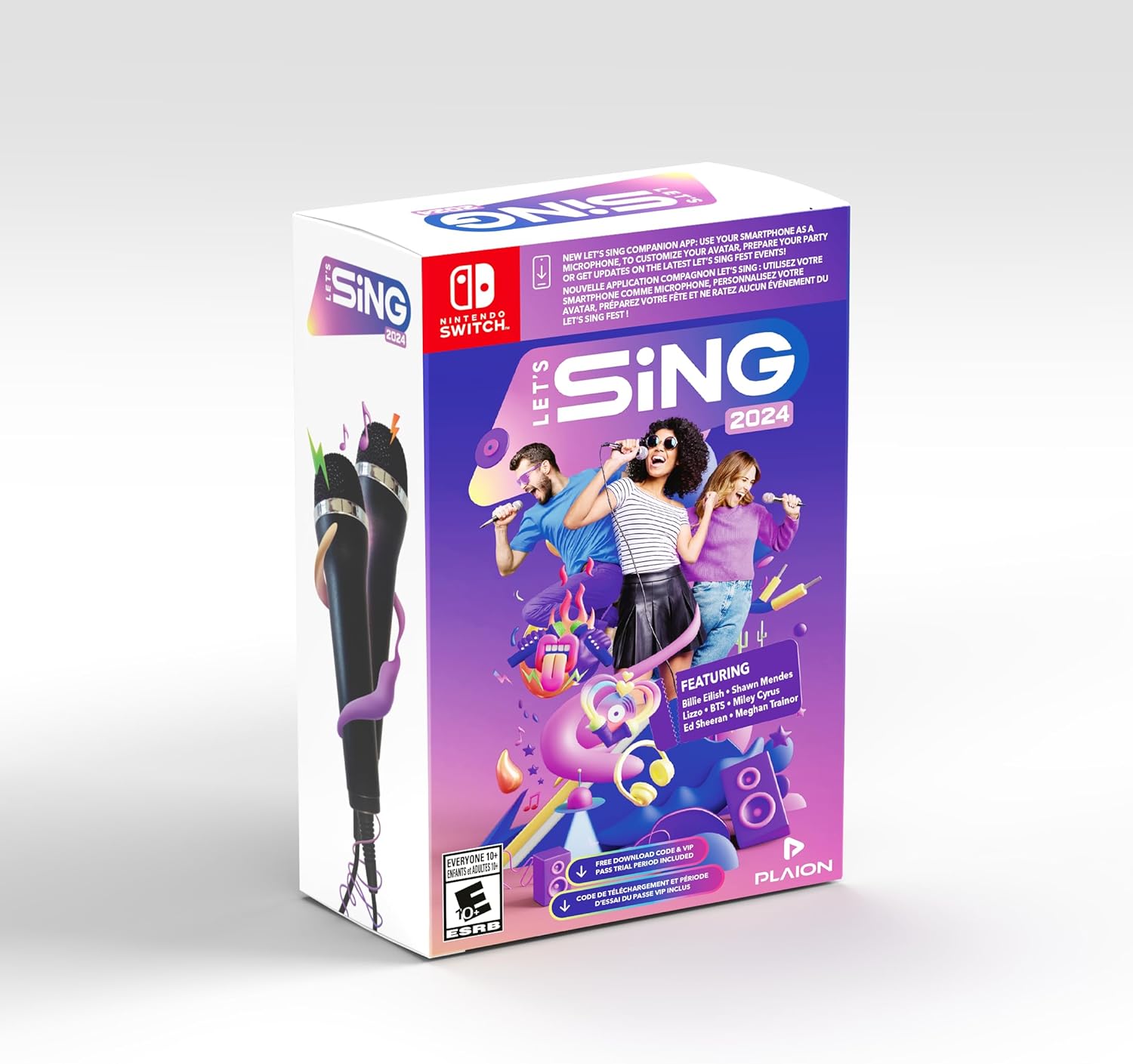 Let's Sing 2024 + 2 Mic for Nintendo Switch Amazon.fr Jeux vidéo