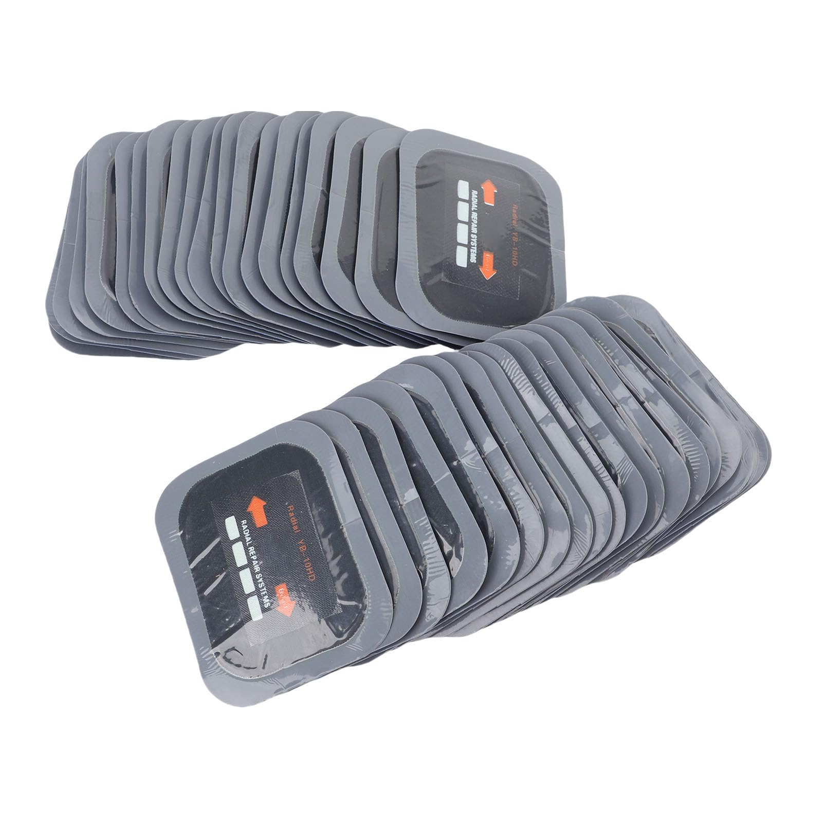 Aramox Toppe per Riparazione Pneumatici, Kit Toppe Radiali in Gomma per Pneumatici per Auto, Camion, Motocicli, 40 Pezzi, Facile Applicazione