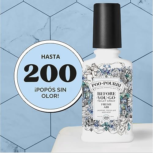 Miniatura 8 de Poo-Pourri Before-You-Go - Aerosol para inodoro, aire fresco, 4 onzas líquidas, hasta 200 usos, desodorante de olores de baño, a base de plantas
