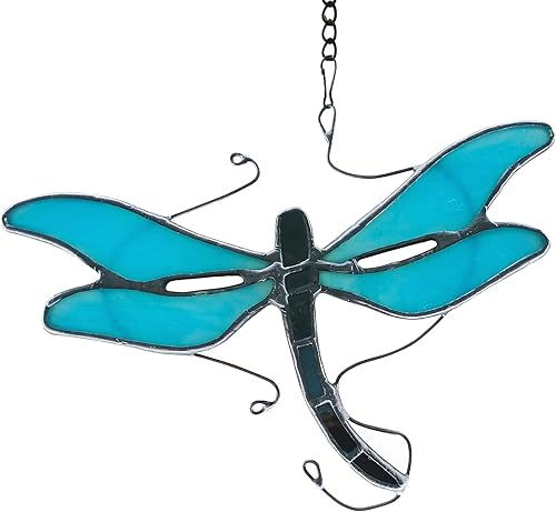 HAOSUM Adorno de cristal de libélula para colgar en la ventana, regalo para mujeres, mamá, 4 x 6 pulgadas