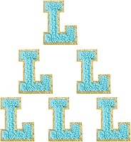 Vista 197 de 6 piezas de parches de letras de chenilla autoadhesivas, parches de letras preppy de 2 pulgadas para bolsos, ropa y sombreros, grandes pegatinas
