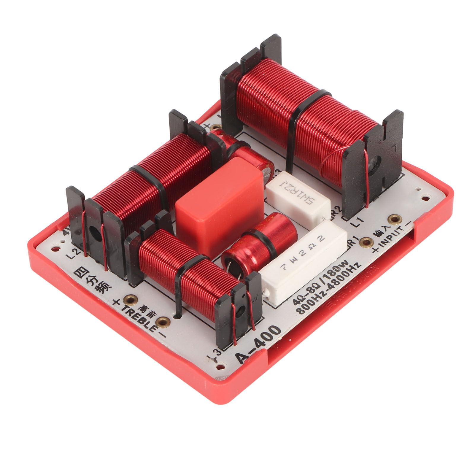 Filtro Crossover a 4 Vie PCB per Altoparlanti KTV 1 Treble 1 Alto 2 Bass Divisore Frequenze 180W Trasmissione Chiara e Segnale Stabile