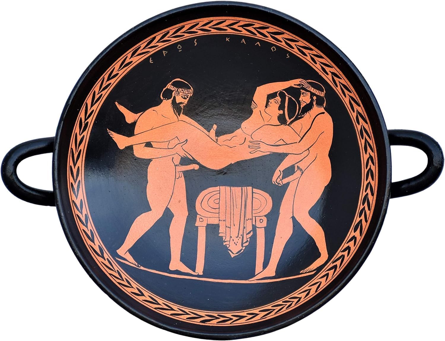 Homosexual Love Gay Ancient Greek Pottery Kylix Vase
