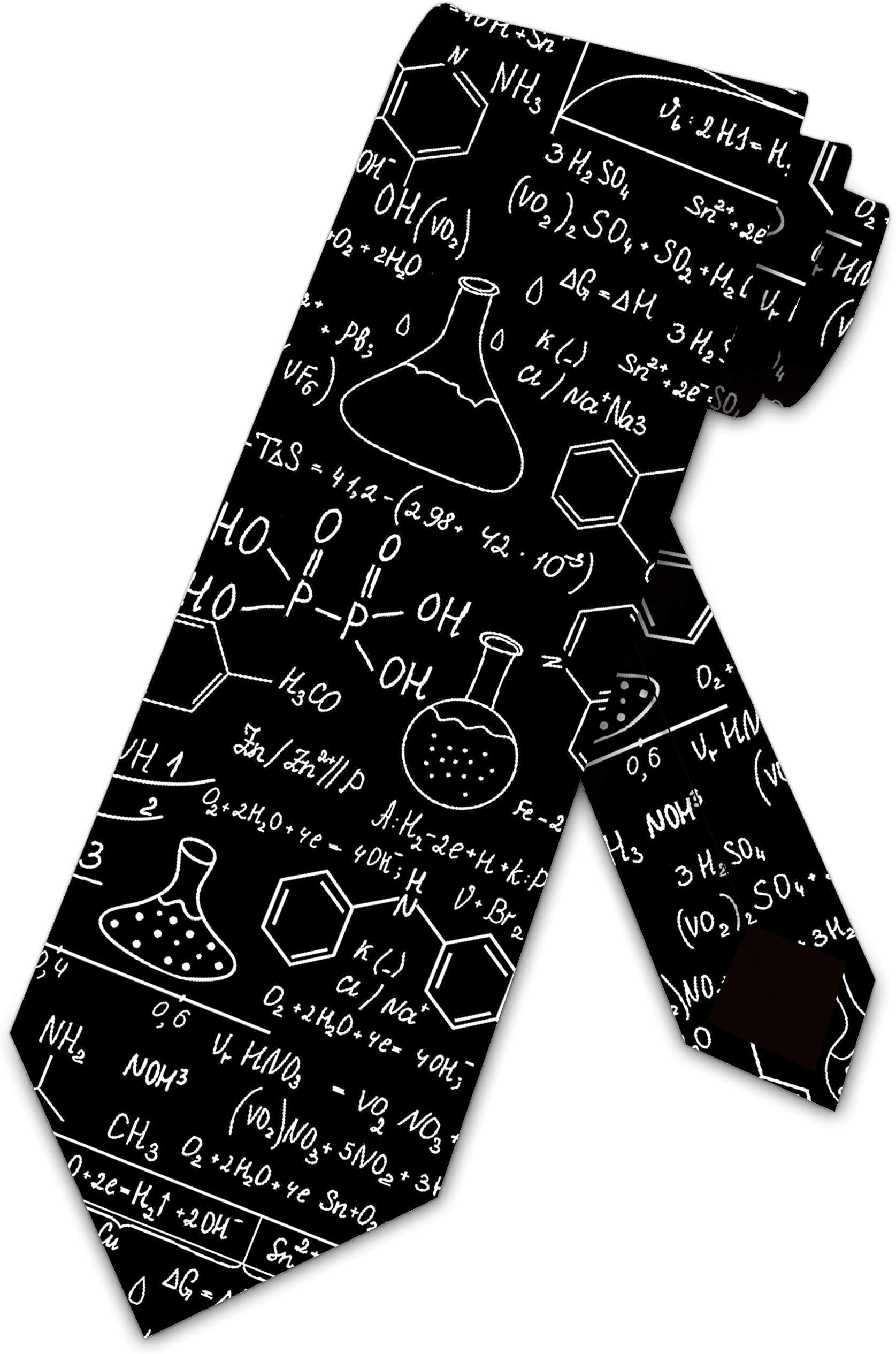 Three Rooker Science Ties Mens Chemistry Equations Necktie