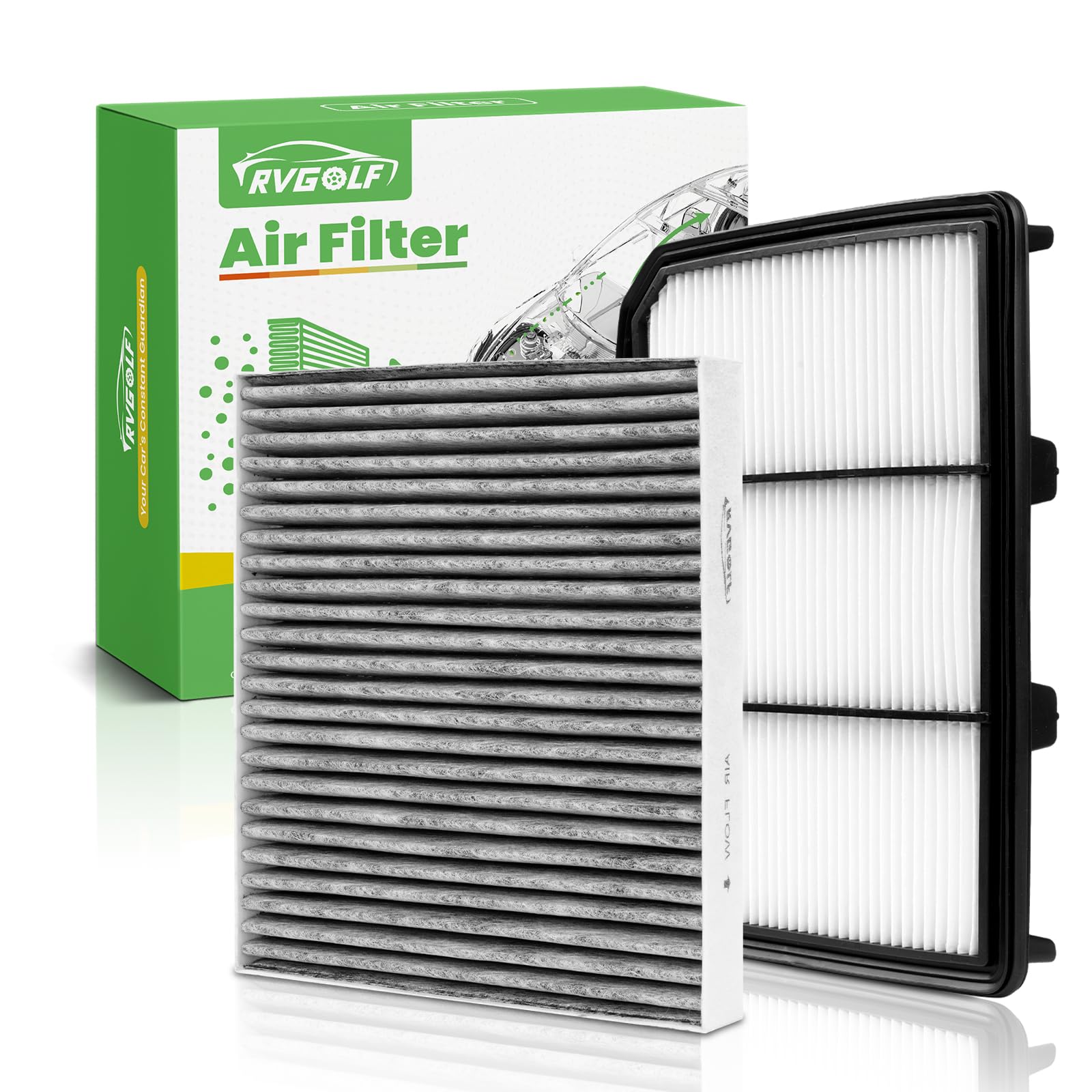 Engine+Cabin Air Filter Fit for 2017-2024 Nissan Titan V8 5.6L