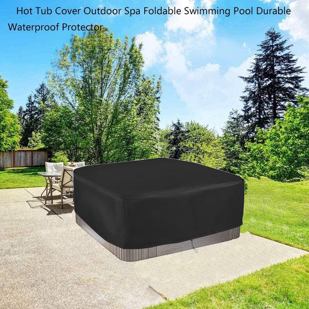 Schleuder Cubierta para,Cubiertas Protectoras de bañera de hidromasaje de SPA Resistentes a la Intemperie,protección contra el Viento y los Rayos UV (220 * 220 * 85 cm)