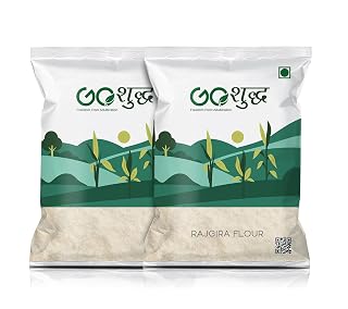 Goshudh Rajgira Flour 2kg (1kg Each Pack of 2) | Amarnath Flour, Rajgiri Atta