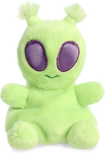 Miniatura 1 de Aurora® Adorable Palm Pals™ Ross Alien™ Animal de peluche, diversión de bolsillo, juego sobre la marcha, verde, 5 pulgadas