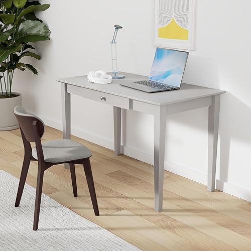 Miniatura 26 de IC International Concepts, Escritorio con cajón, madera maciza, parawood real, 48 pulgadas de ancho x 26 pulgadas de profundidad x 30 pulgadas de