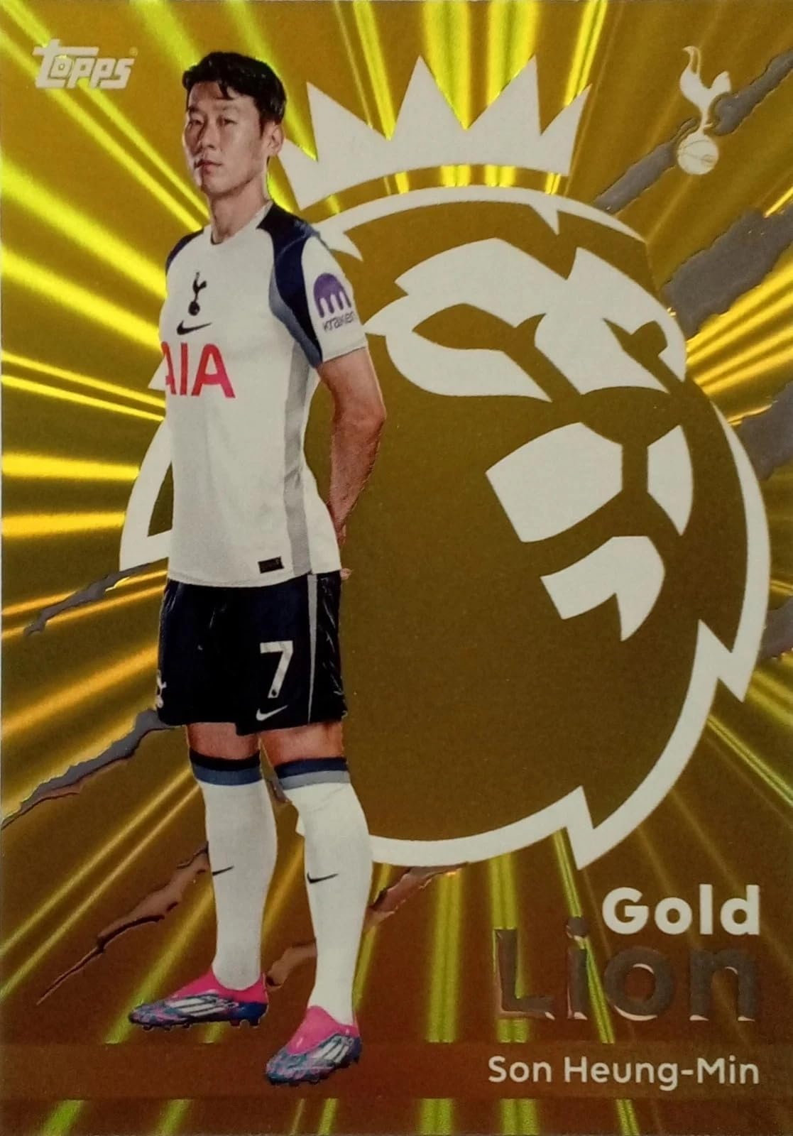 Premier League 2026 Son Heung-Min Gold Lion Trading Card