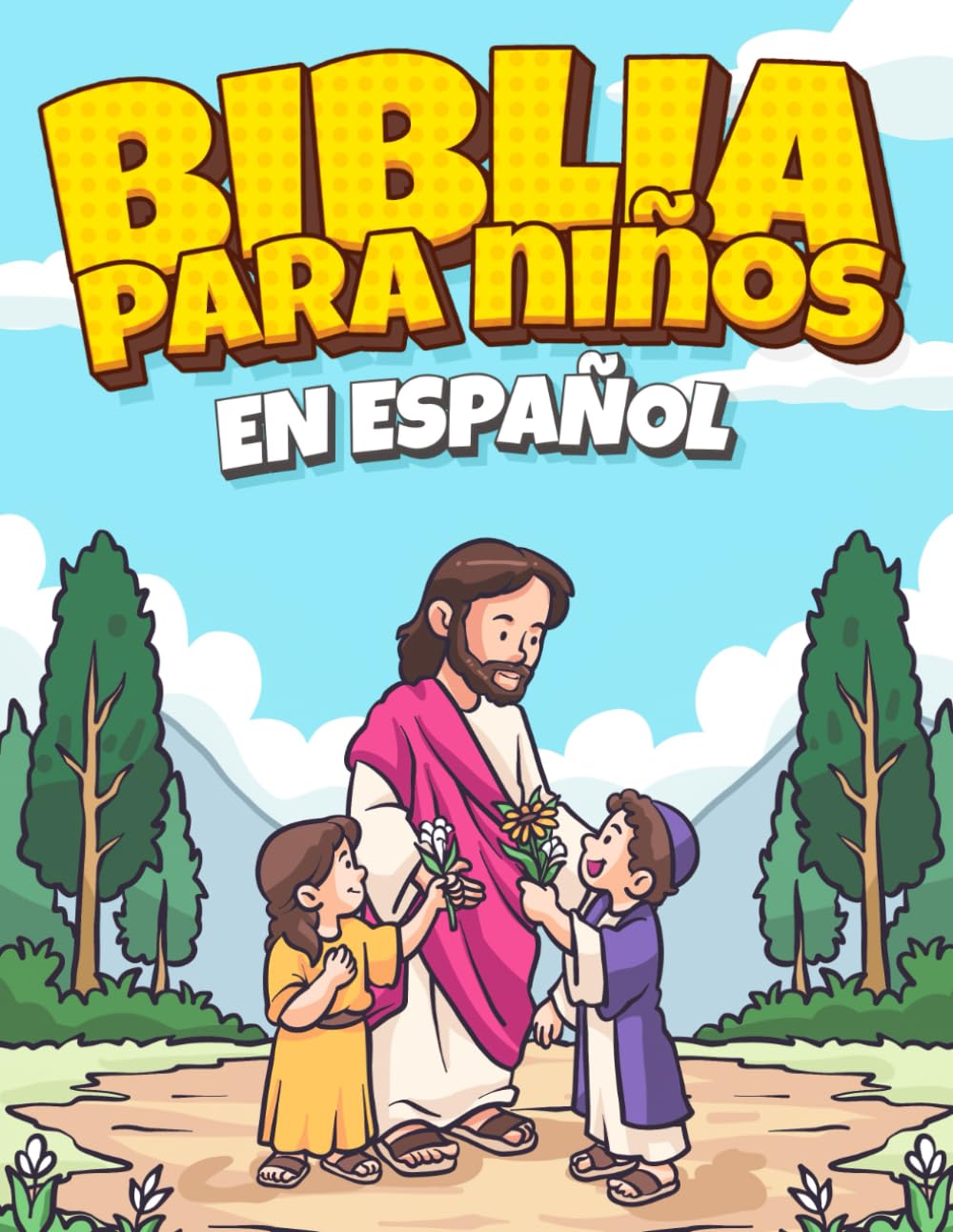 Biblia para Niños en Español: Cuentos Bíblicos con Ilustraciones y Lecciones de Fe, Amor y Esperanza (Spanish Edition)