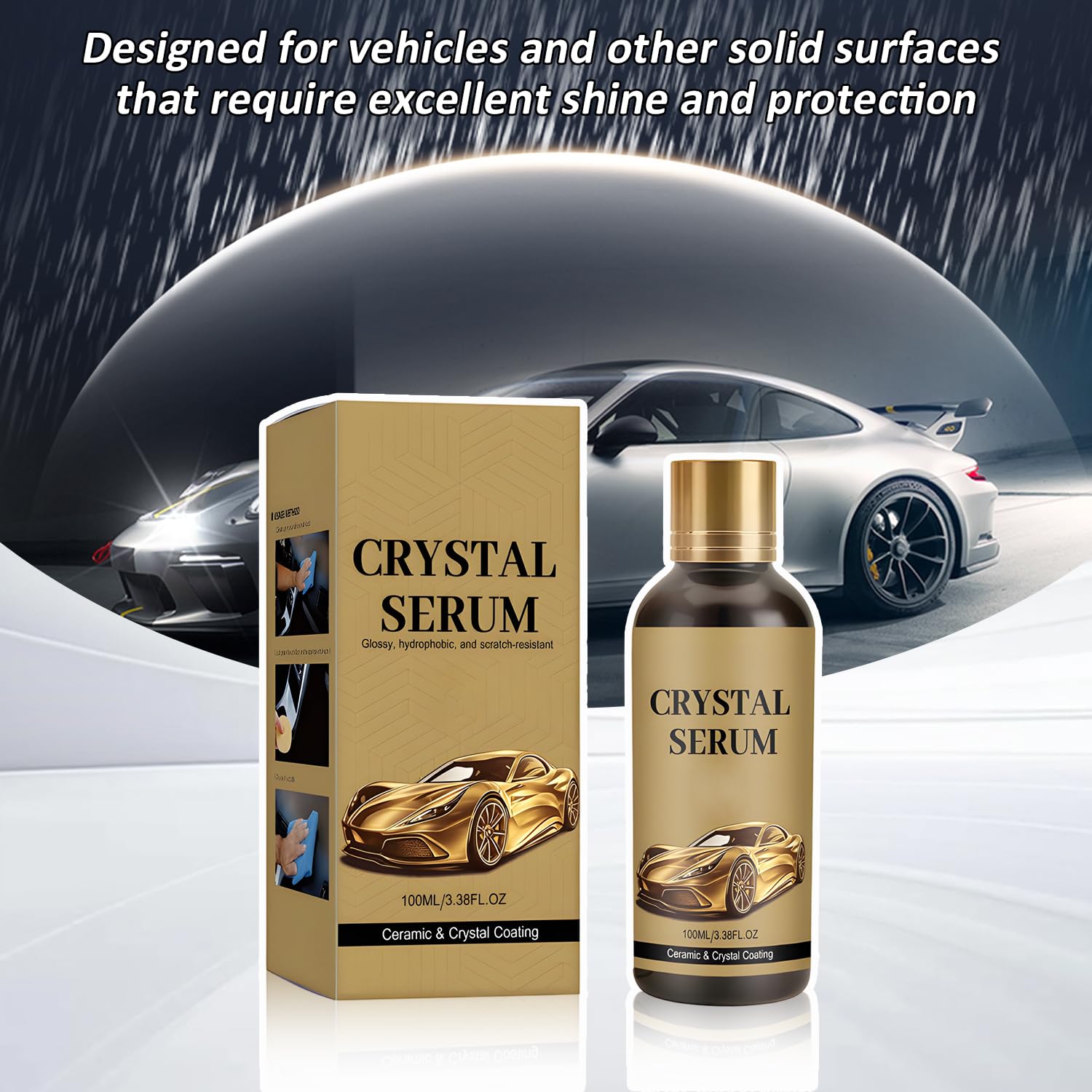 2PCS 100ML PTZ Crystal Serum – Advanced Graphene Ceramic Coating for Cars,9H Graphene Coating for Auto Car Detailing, High Gloss Crystal Coating for Car Lovers & Detailers — view 7