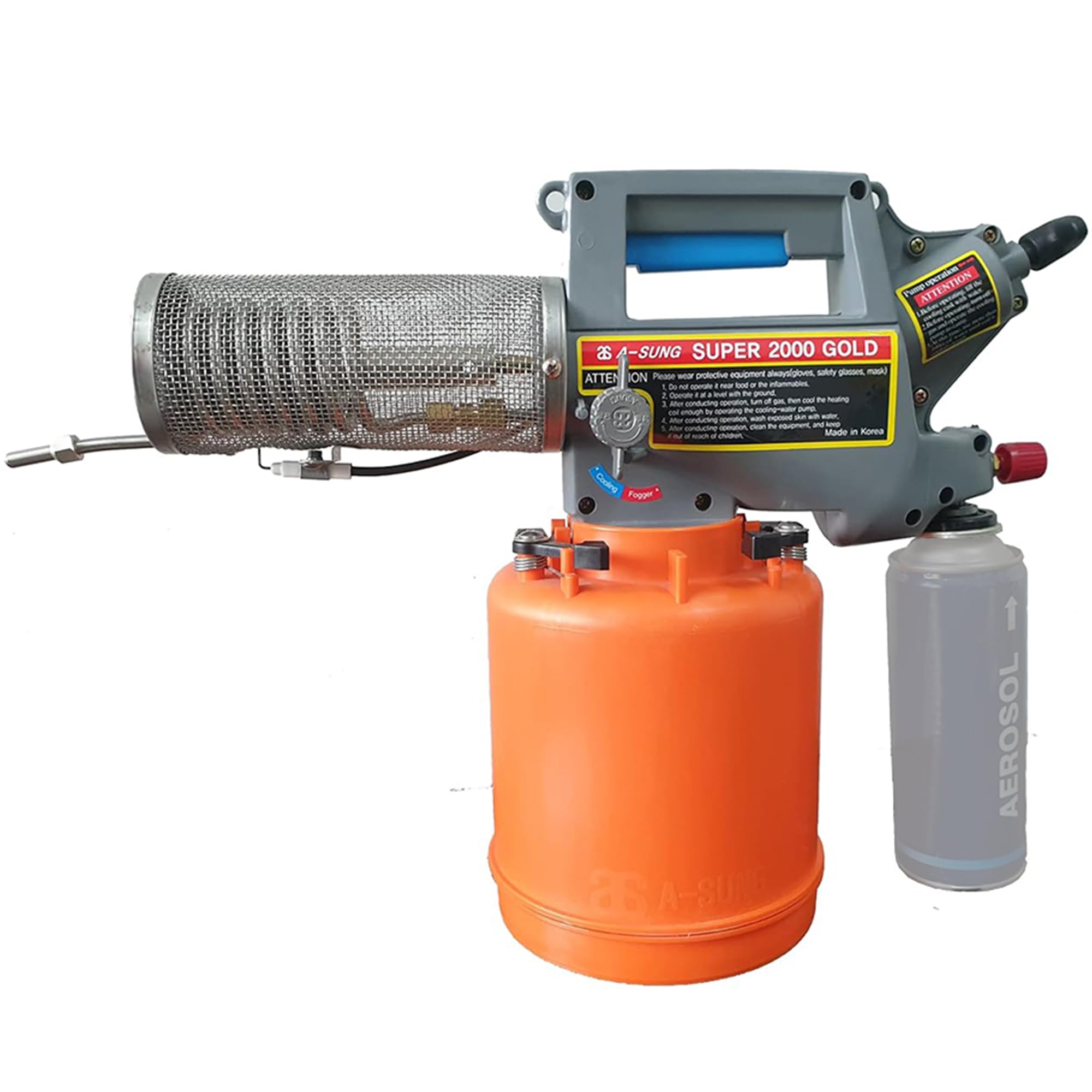 A-Sung Super-2000 Gold Portable Sprayer | Machine Only | Butane Powered | 2L Tank Capacity | Heavy-Duty Korean Equipment for Farms, Poultry, Warehouses & Outdoor Use | Made in Republic of Korea-picture-13