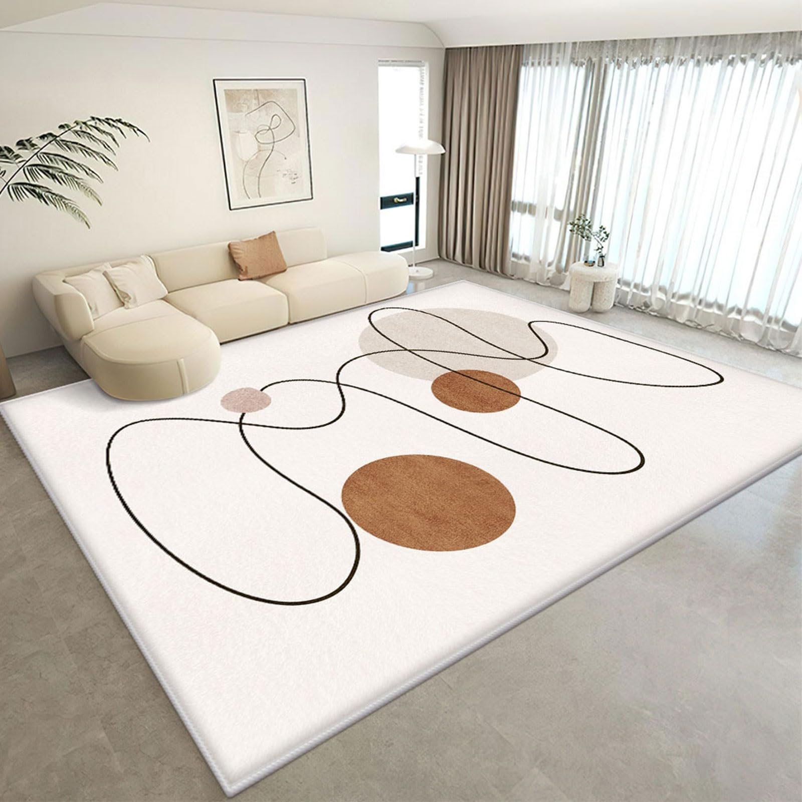 Tapis antidérapant lavable pour sécuriser et décorer le salon