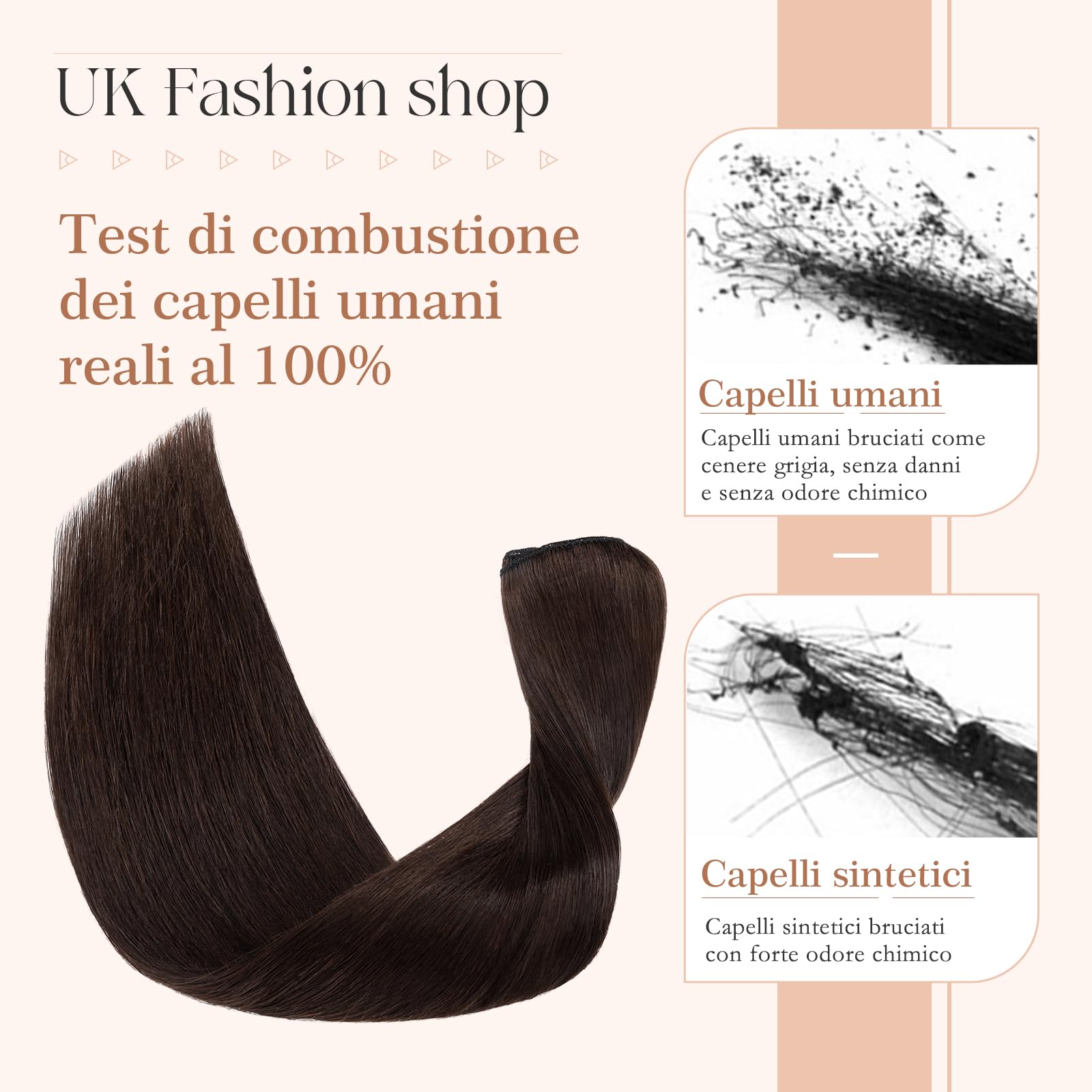 8pz Extension Capelli Veri Clip, 35cm Extension Clip Capelli Veri, 60g Remy Umani Naturali Capelli Extension Con Clip #2 Marrone Scuro