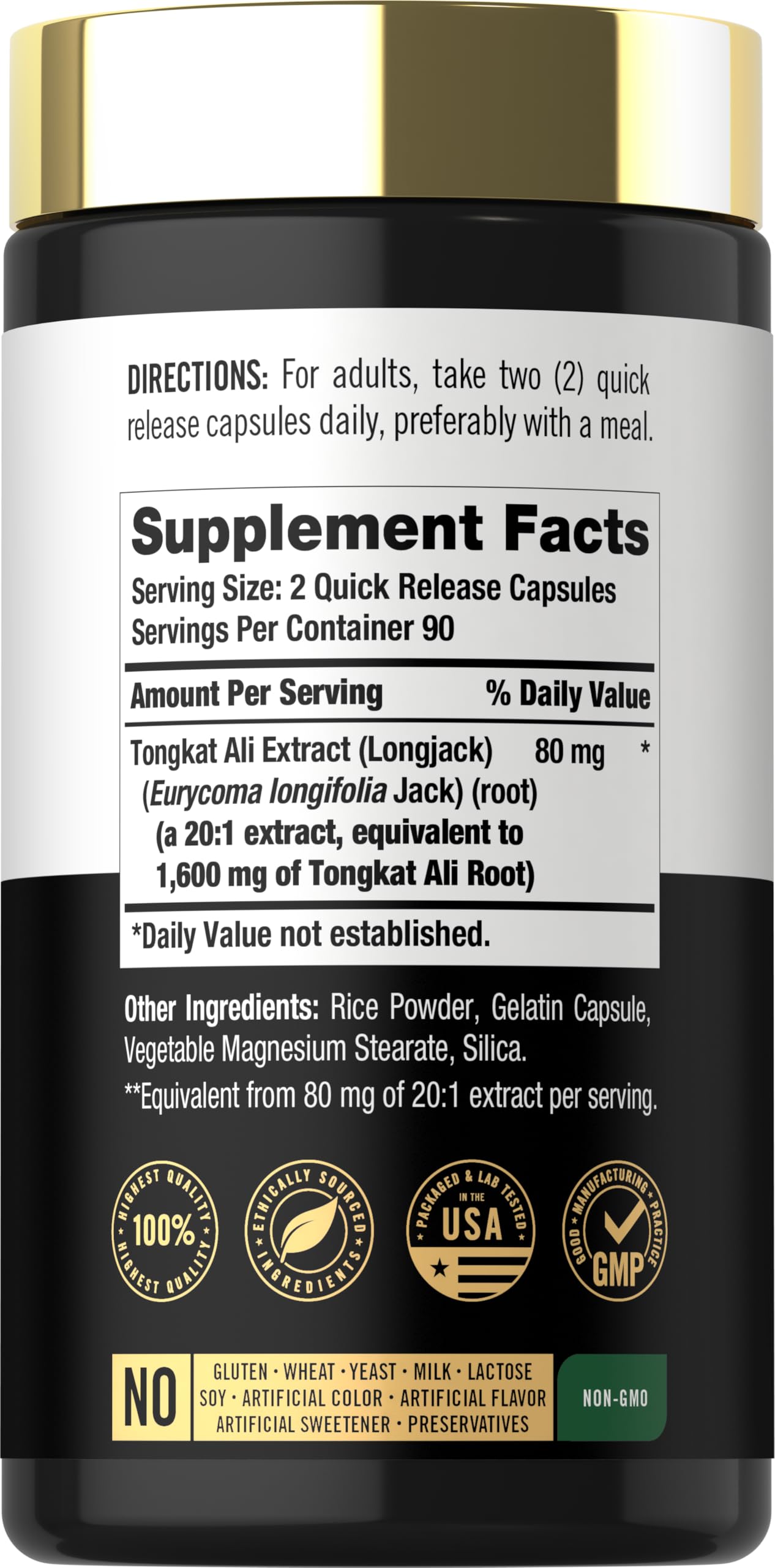 Carlyle Tongkat Ali | 180 Quick Release Capsules — Amazon image 2