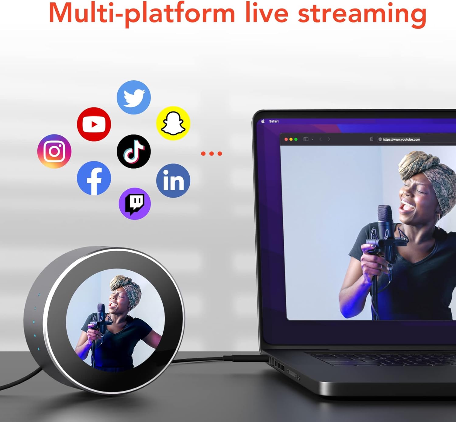 RGBlink NDI Encoder Decoder Recorder, NDI Codec Video Switcher, Live Encoder for Streaming, 2K HDMI/UVC to Full NDI, NDI|HX3/2, SRT, RTMP(S) Streaming for Monitor Projector-Tao 1 mini