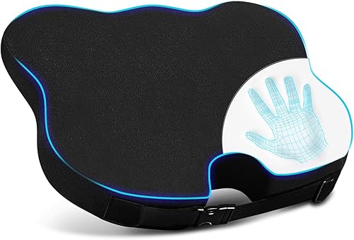 Dreamer Car Cojín de asiento para el conductor del asiento del automóvil, cojines de espuma viscoelástica para silla de oficina con tamaño más