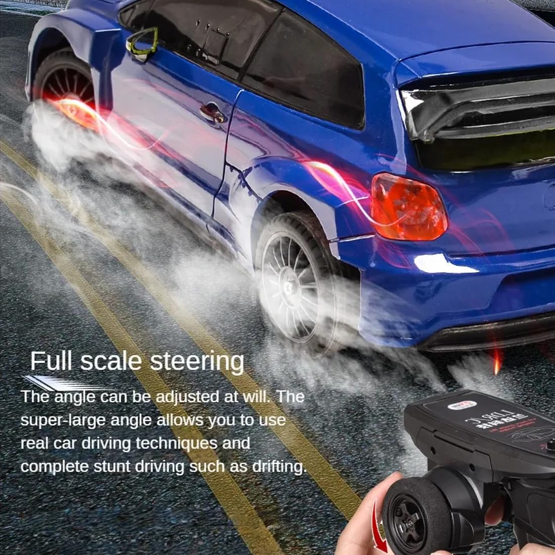 NULA 1/28 Mini RC Drift Auto per adulti, 4WD Drift Auto da corsa, proporzionale con luci a LED, 10 km/h, veicolo ad alta velocità, hobby, desktop, giocattolo per hobbisti