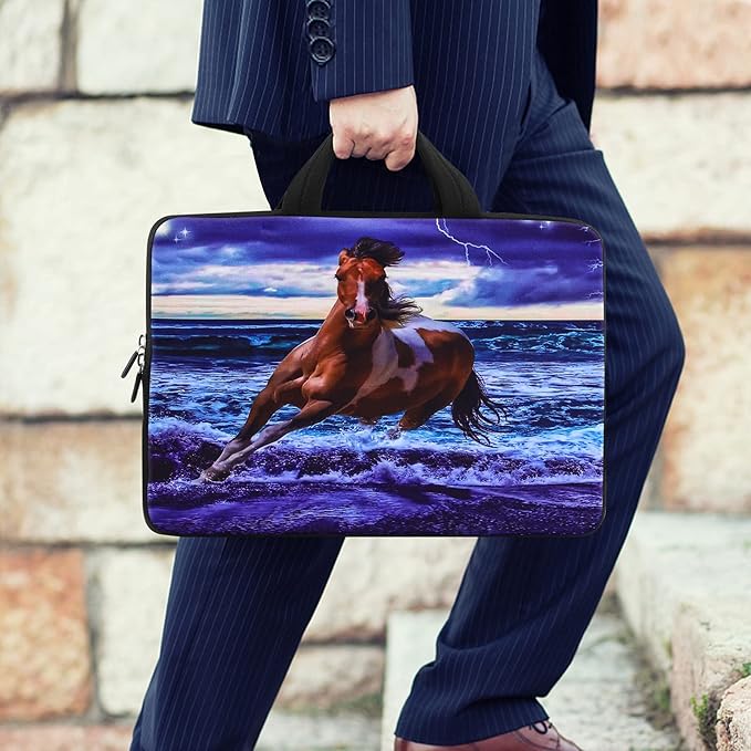 Funda para laptop iColor 15.6 pulgadas Neopreno Azul miniatura 2