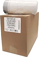 Vista 7 de Aluf Plastics - Bolsas de basura perfumadas con cordón blanco de 8 galones, 0.7 milésimas de pulgada de pulgada de pulgada de diámetro, 22 x 22