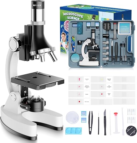 100X-1200X Kids Microscope Kit for Children: Kid Microscope for Teenagers