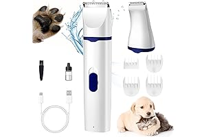 KIKETECH Petstyle Pro Dog Clippers for Grooming, Cordless Dog Paw Trimmer with 4 Different Blades