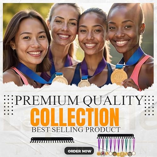 Vista 6 de Soporte para medallas – She Believed She Could She Did – Soporte personalizado para medallas para corredor de carreras deportivas, placa de metal