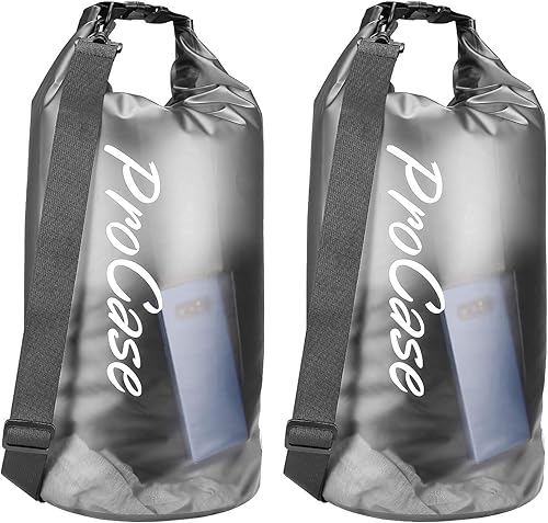 Miniatura 6 de ProCase Paquete de 4 bolsas impermeables universales para teléfono celular, bolsa seca subacuática, paquete de 2 bolsas secas flotantes impermeables