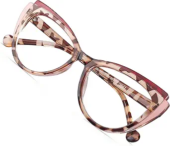 Blue Blockers Glasses for Women, Bluelight Glasses with Cat Eye Frame for Style, Comfort, Eye Strain Relief